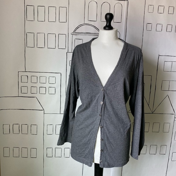 Lands’ End Gray Cardigan size 2X - Picture 1 of 4